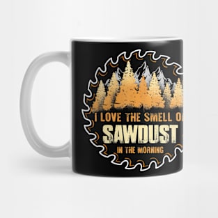 Woodworking Quotes Dad Sawdust Carpenter Father Mens Mug